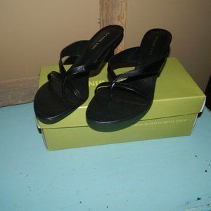 Gianni Bini Ivie Black Sandal Heel Size 9M